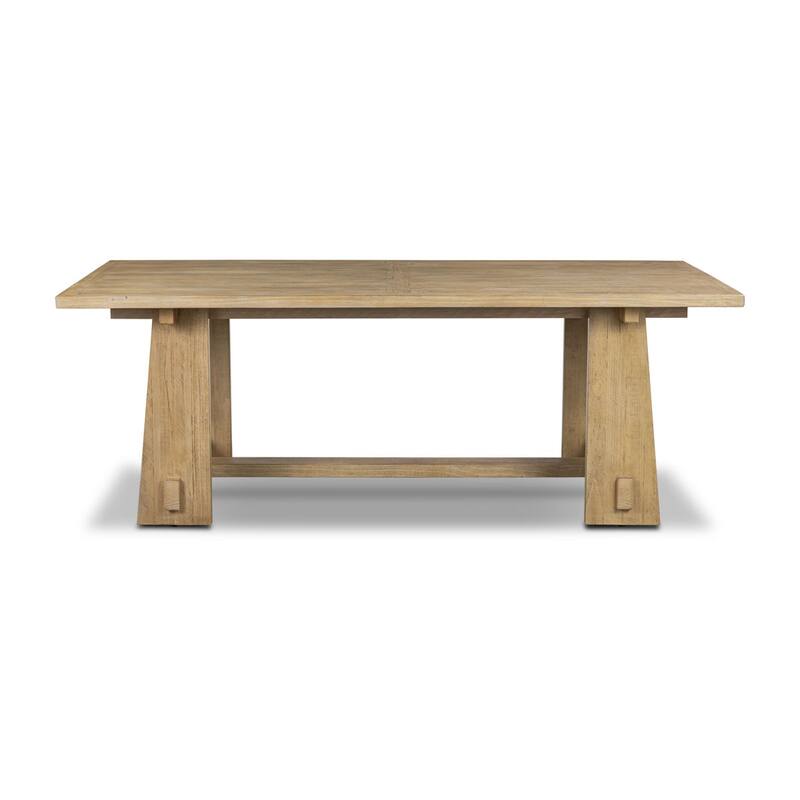 Poly & Bark Combe Solid Pine Wood Extension Dining Table (82.5" - 122")