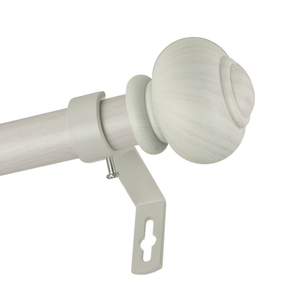 InStyleDesign Coiled 1 inch Faux Wood Curtain Rod