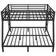 preview thumbnail 9 of 9, Metal Queen over King Bunk Bed, Space-Saving, Black