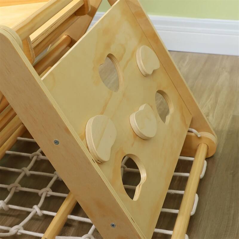 7-in-1 Toddler Climbing Triangle Set with Arch Ramp Climber for Indoor Active Play and Motor Skills