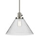 preview thumbnail 17 of 68, Kichler Lighting Avery 1-Light Pendant Light with Seeded Glass