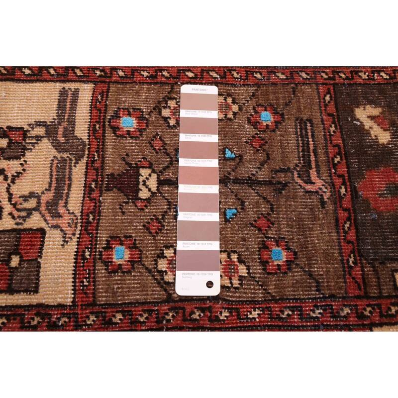 ECARPETGALLERY Hand-knotted Antalya Vintage Brown Wool Rug - 3'4 x 7'1