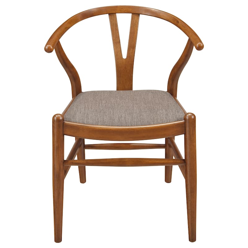 Dinah Walnut 5-piece Round Solid Wood Dining Set