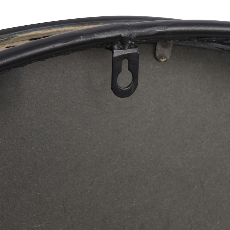 Metal Wall Mirror with Thin Frame - Black or Brown - Roche River Decor