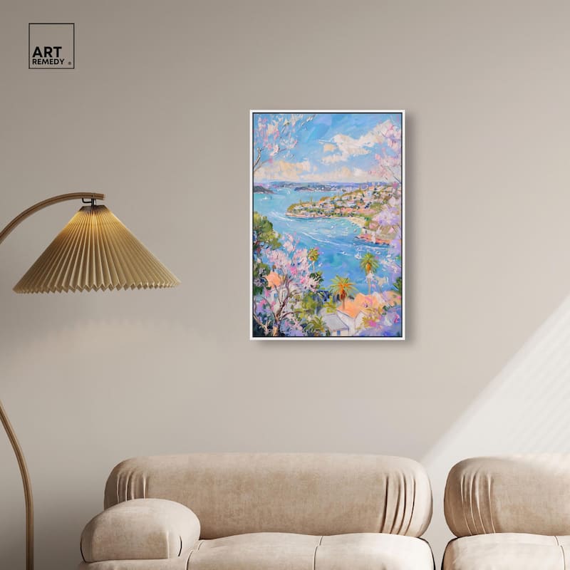 Hillside Harbor View I Canvas by Art Remedy