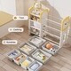 preview thumbnail 3 of 3, Kids Bookshelf and Toy Storage, 4-Tier Toy Organizers W/8 Removable Storage Bins, Kids Toy Storage Organizer for Study Room