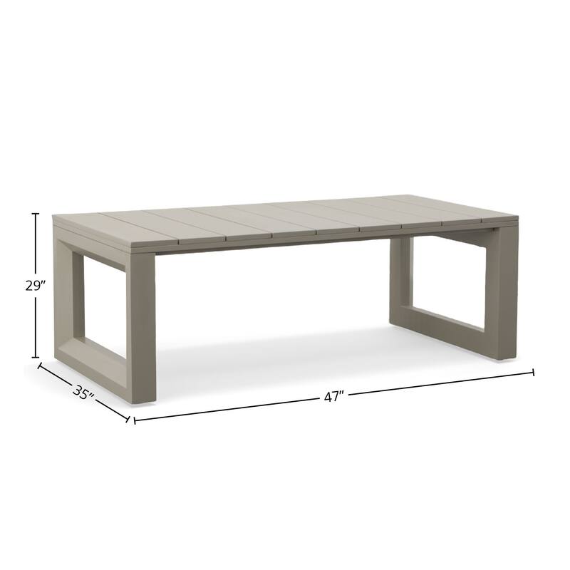 Diglur Patio Cocktail Table, Gray