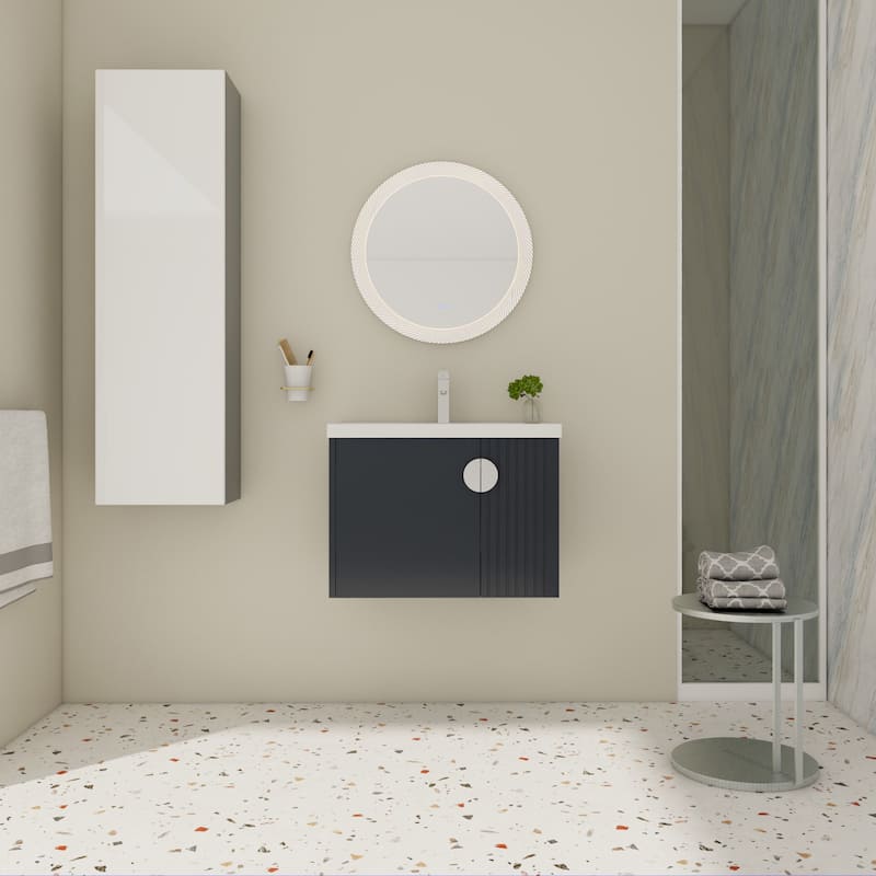 28 Inch Bathroom Vanity with Ceramic Sink