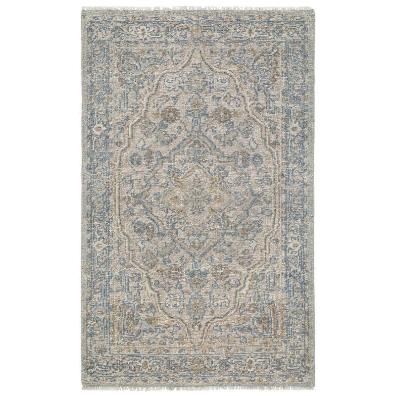 Terra by Obeetee Shirin Neutral Rug - Lavender/Ivory - 2'6" x 8'