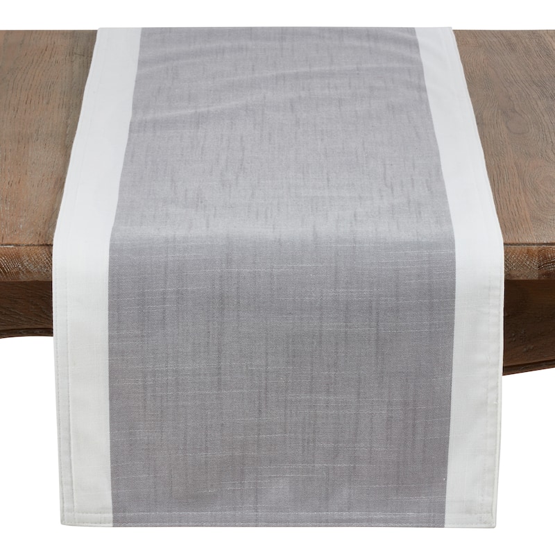 Poly Runner With White Band Border
