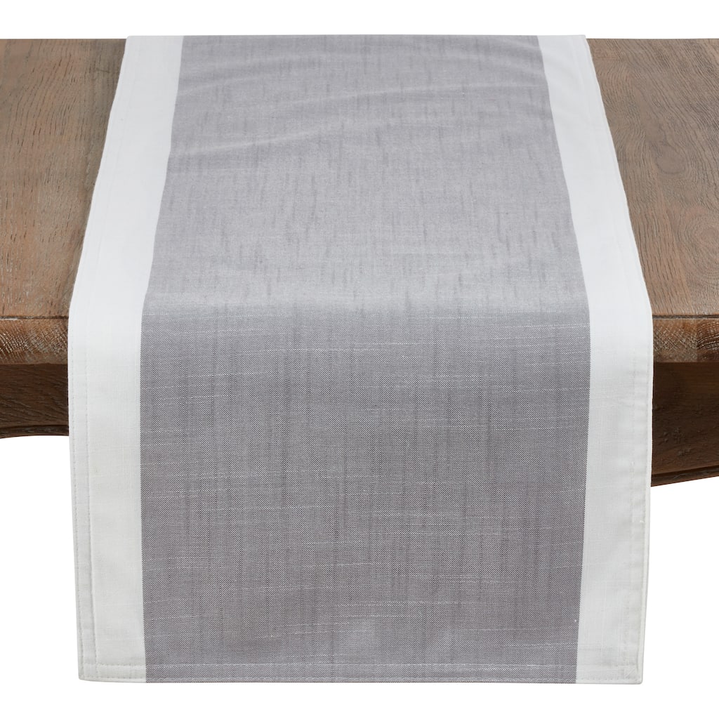 Poly Runner With White Band Border