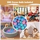 preview thumbnail 14 of 18, Costway 42.5" Round Foam Ball Pits with 25D Sponge Filling Washable PU - See Details
