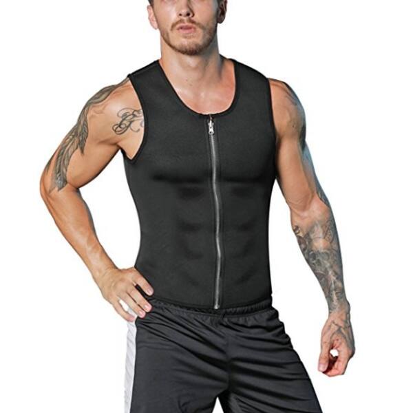 Shop Men Neoprene Slimming Vest Waist Trainer Corset Hot