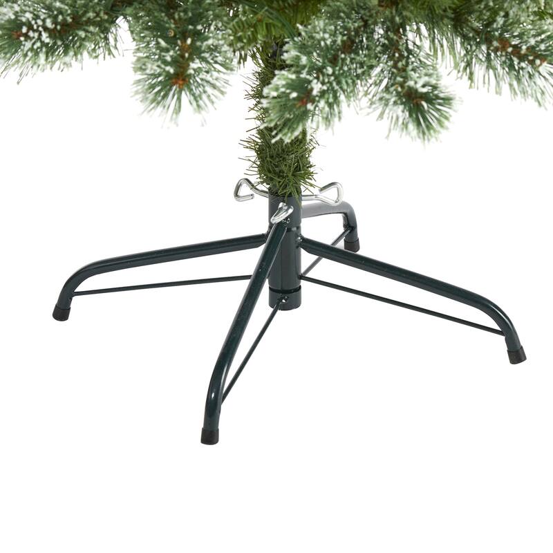 5ft Slim Artificial Christmas Tree with Lights - Farmhouse Pine Holiday Decor - Green - 57