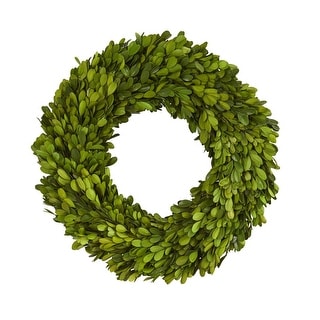 Nearly Natural 14" Preserved Boxwood Wreath
