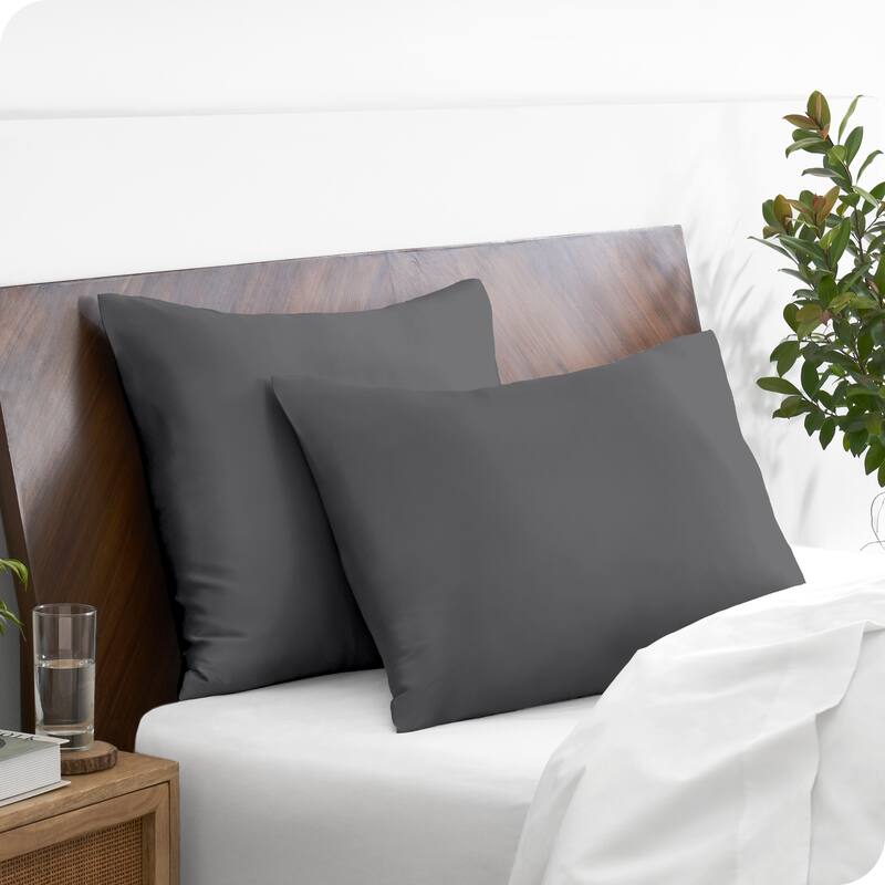 Bare Home Poly Satin Pillowcase Set for Hair and Skin (Set of 2)