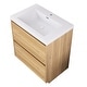 preview thumbnail 30 of 85, Floating Bathroom Vanity with Integrated Resin Top