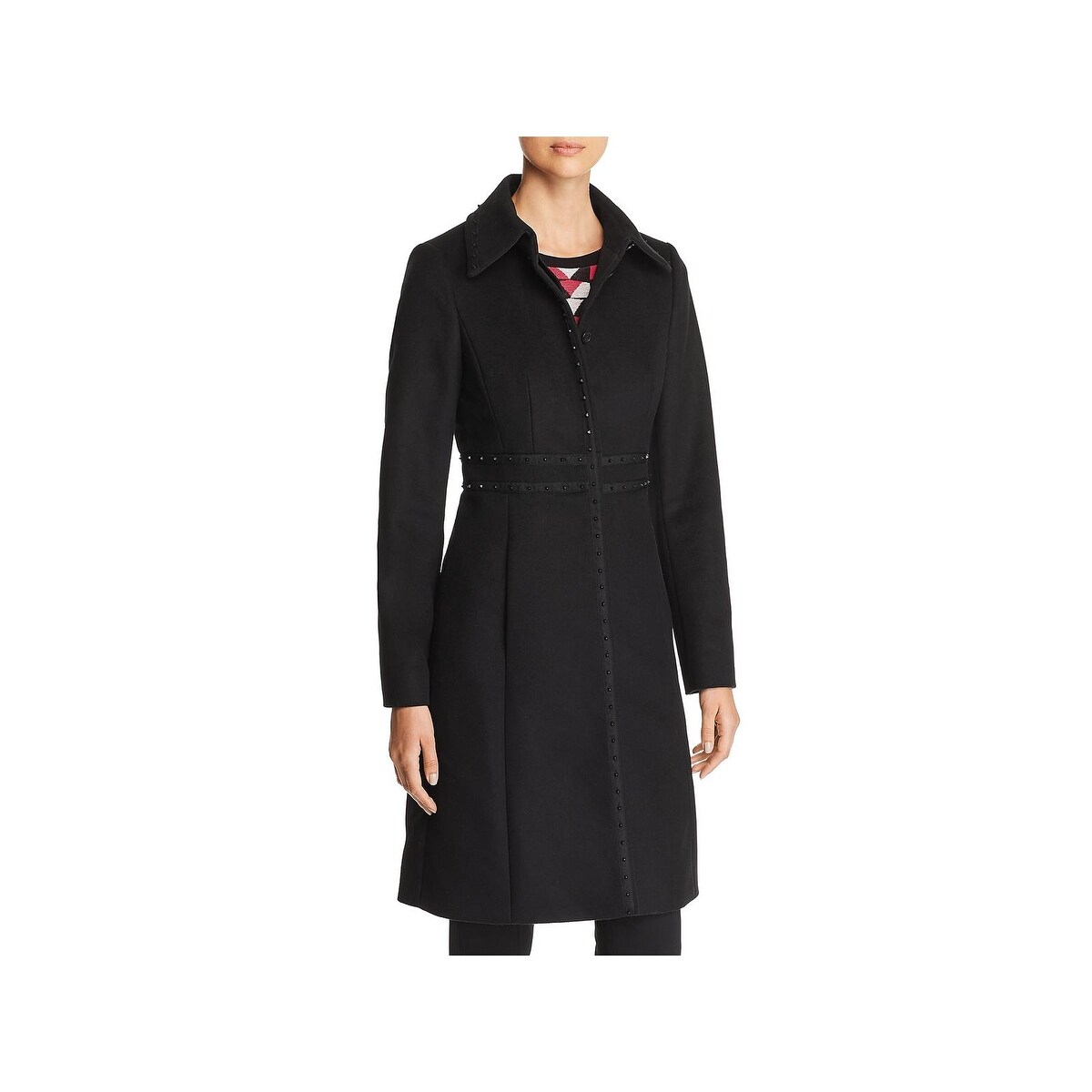 Shop Boss Hugo Boss Womens Castida Wool Coat Winter Studded 2