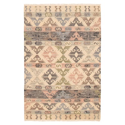 Ankara FW Cream Kilim 5'2" x 8'0" - 5'2 x 8'0