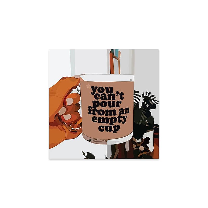 Empty Cup Print On Acrylic Glass by Artpce - 24x24x0.25