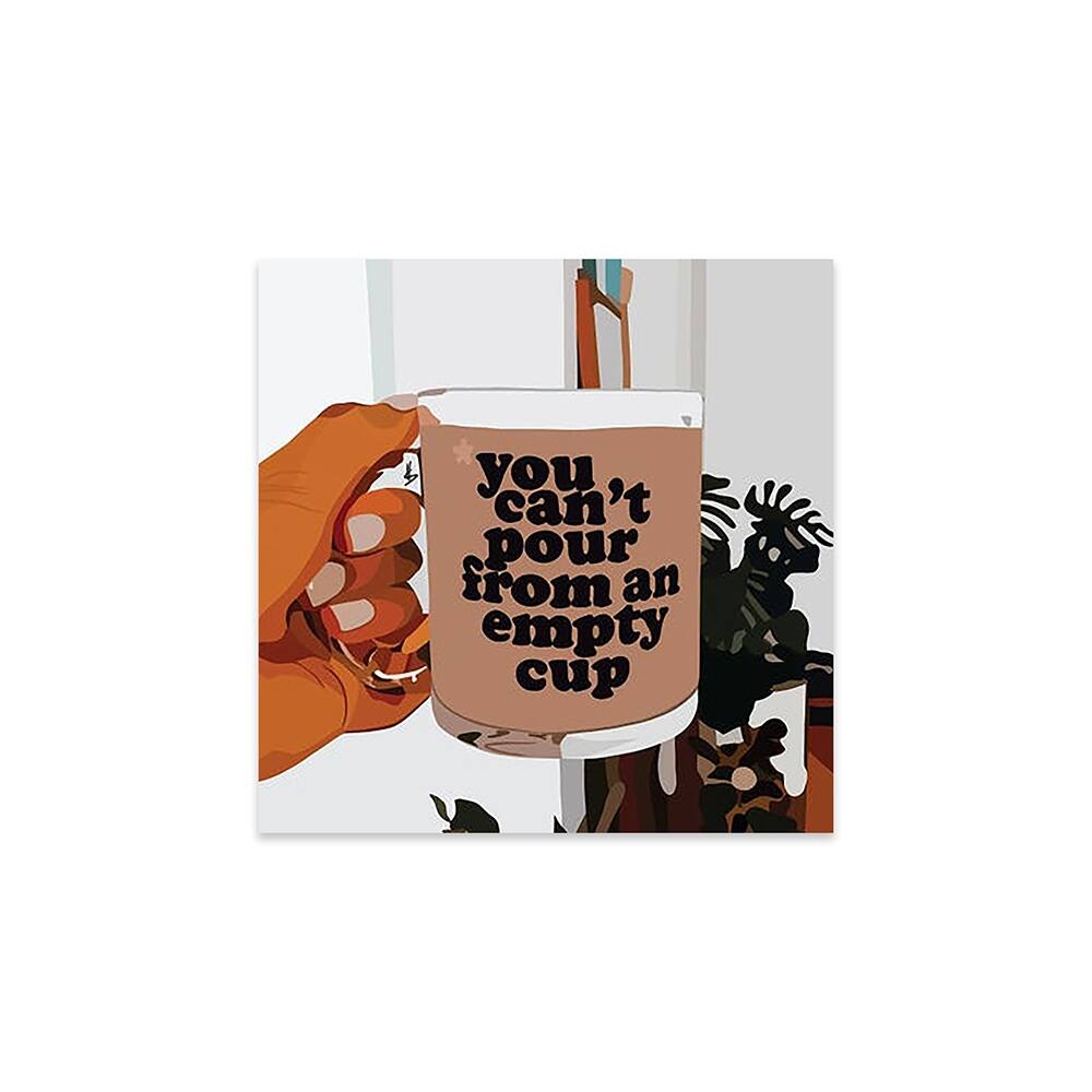 Empty Cup Print On Acrylic Glass by Artpce