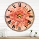 preview thumbnail 7 of 7, Designart 'Single Daisy on White Background' Oversized Floral Wall CLock 29 in. wide x 29 in. high