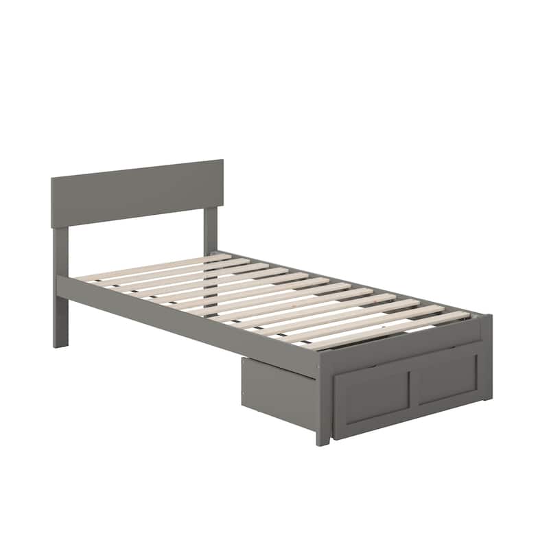 AFI Boston Platform Bed with Foot Drawer