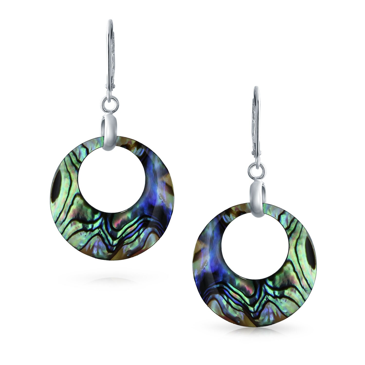 Details about Genuine Abalone Circles 925 Sterling Silver Stud Earrings Round Details about Genuine Abalone Circles 925 Sterling Silver Stud Earrings Round