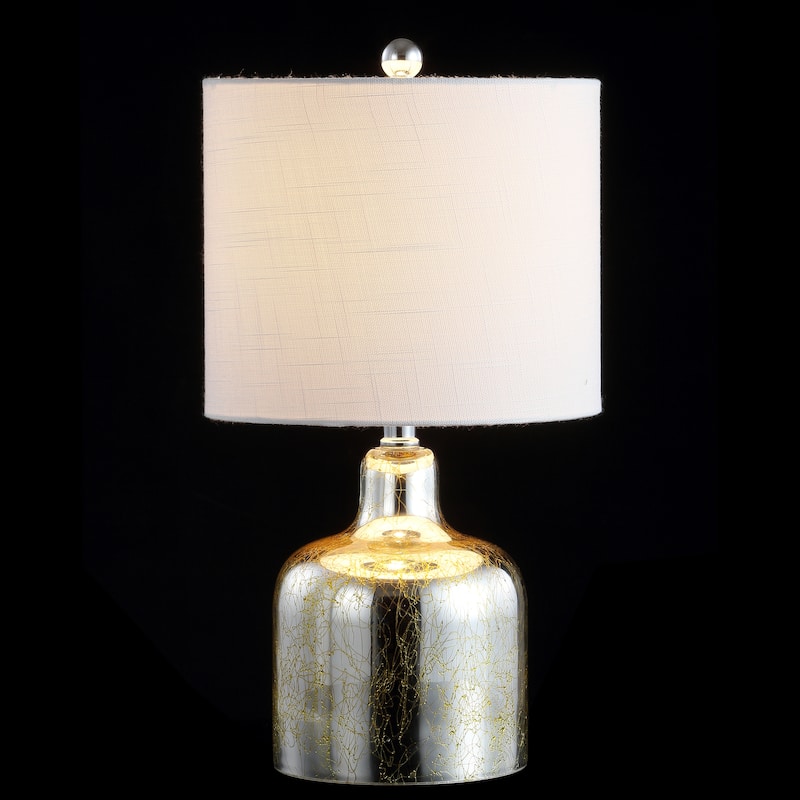 Owen 19" Glass Bell LED Table Lamp, Gold by JONATHAN Y