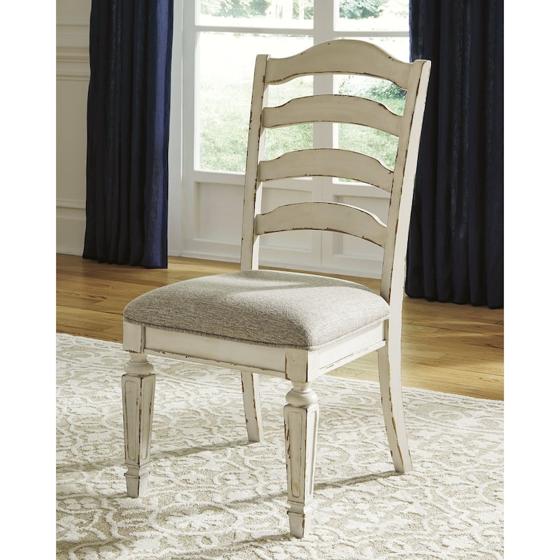 Signature Design by Ashley Realyn White / Light Brown 5-Piece Dining Package