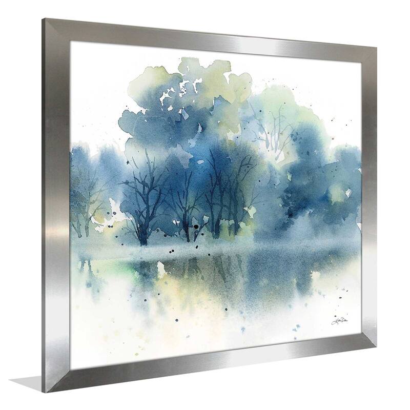 "Blue Pond Reflections" by Katrina Pete Print on Acrylic.
