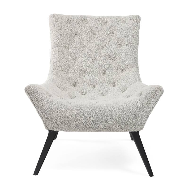 Gabor, Tufted Grey Accent Chair - 32 x 40 x 39