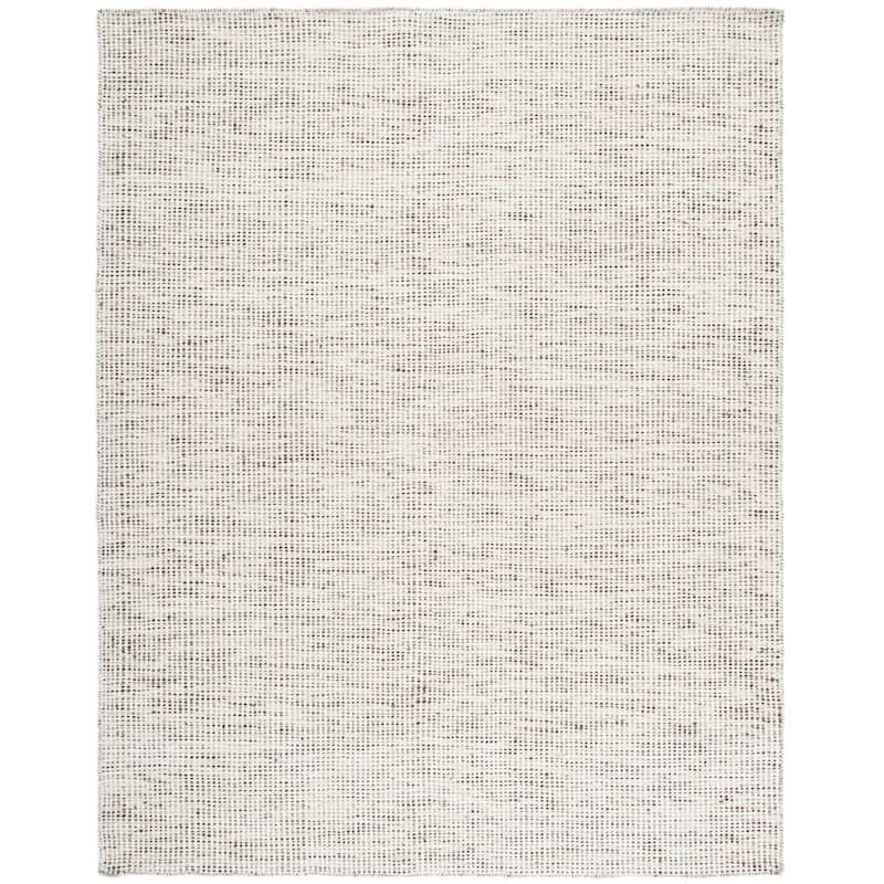 SAFAVIEH Handmade Vermont Wende Wool Rug - 9' x 12' - Brown/Ivory