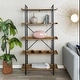 preview thumbnail 18 of 23, Middlebrook Edelman 68-inch Urban Pipe Bookshelf Barnwood
