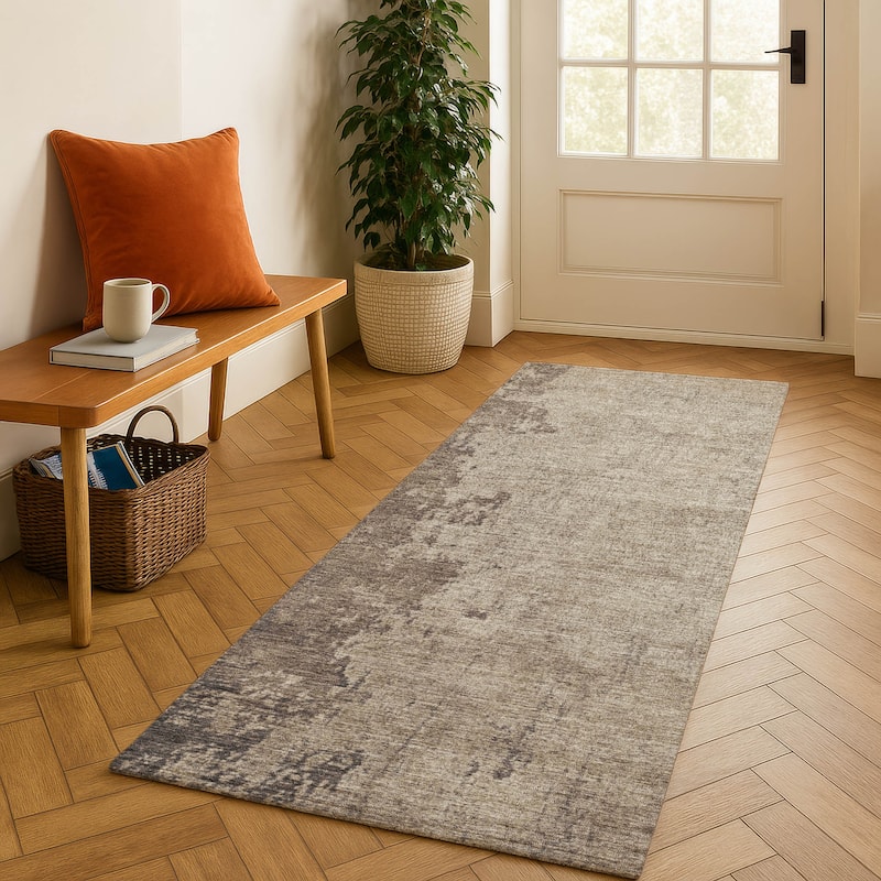 Premium Washable Super Soft Mayfield Rug - Taupe - 2'3" x 7'6"