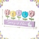 preview thumbnail 8 of 16, Glitzhome Easter Wooden/Metal Tulips/Bunny Family Spring Theme Table Decor