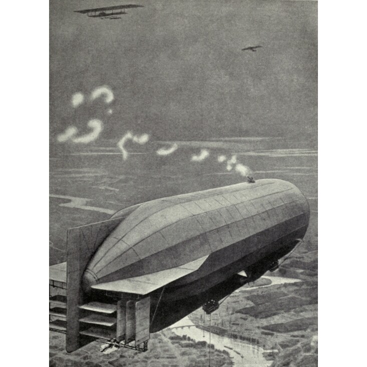 Shop Ww1 German Zeppelins Mounted Guns Atop Their Body To Defend Against Airplanes 1915 British Fighters Attacked Zeppelins With Ince Overstock 24403191