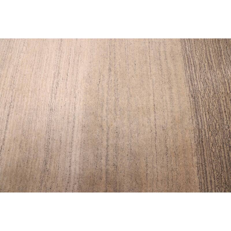 ECARPETGALLERY Hand Loomed Kashkuli Gabbeh Light Grey Wool Rug - 5'3 x 7'3