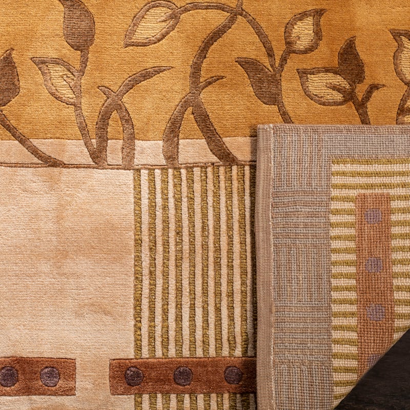 SAFAVIEH Couture Hand-knotted Tibetan Sabella Modern Wool Rug