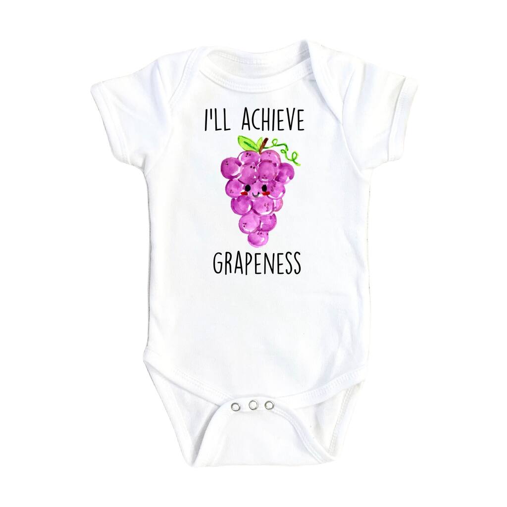 Grape Grapeness - Baby Boy Girl Clothes Infant Bodysuit Funny Cute Newborn