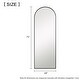 preview thumbnail 19 of 20, Arched Metal Mirror Full-length Floor Mirror