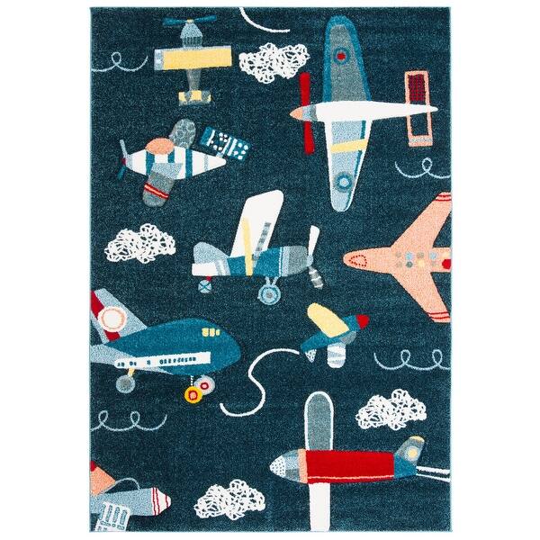 SAFAVIEH Carousel Kids Ardak Airplane Rug