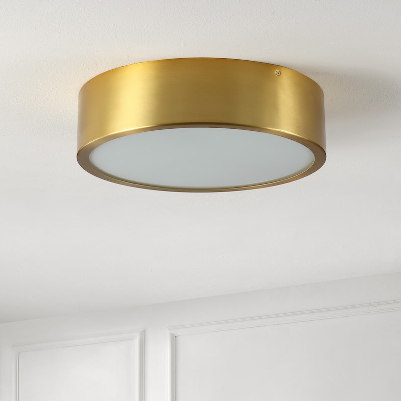 SAFAVIEH Lighting Reda Flush Mount - 15"W x 15"D x 4"H