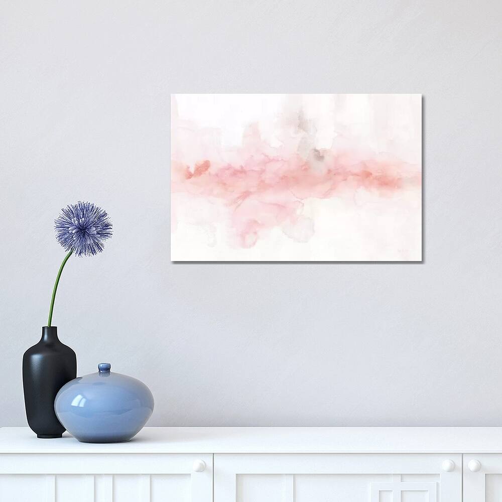 iCanvas "Rainbow Seeds Abstract Blush Gray Crop" by Lisa Audit Canvas Print