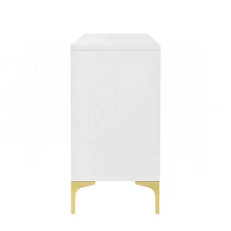 Versatile Sideboard Buffet Cabinet with Press-to-Open Doors