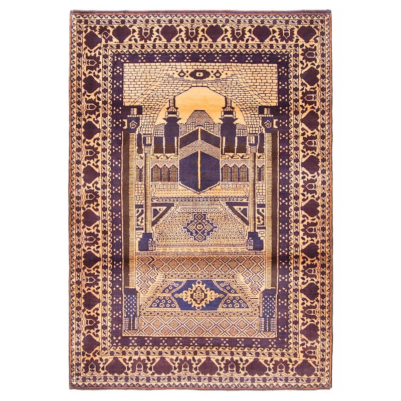 Teimani Beige Rug 3'0" x 4'5" - 3'0 x 4'5 - Beige - 3'0 x 4'5
