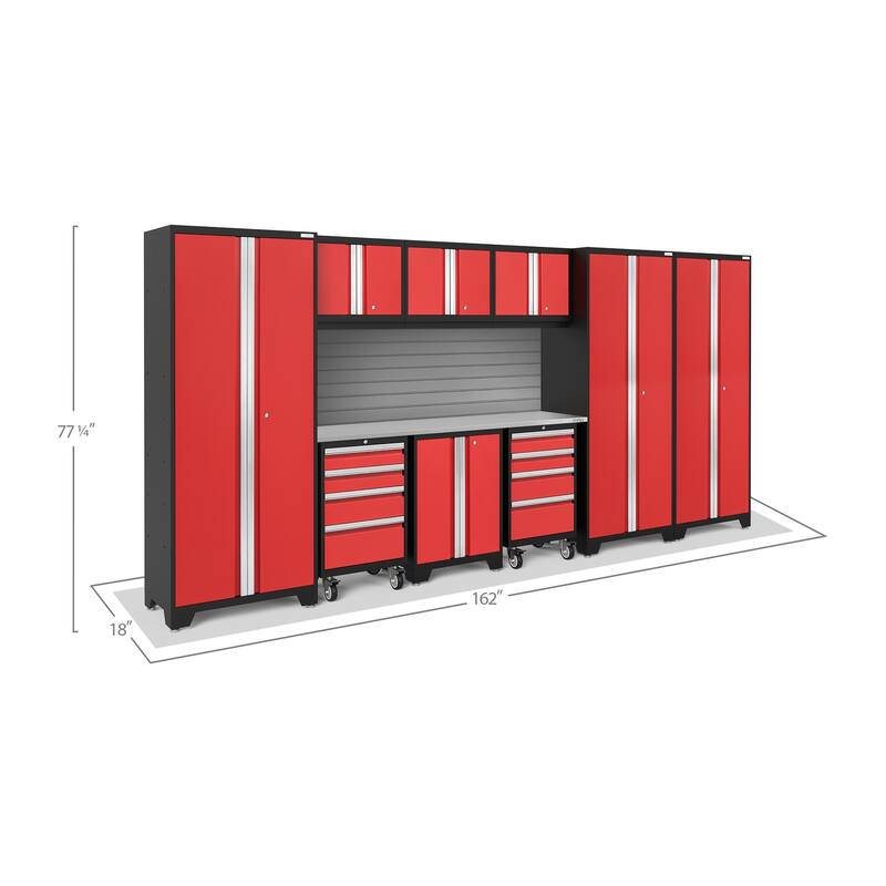 NewAge Products Bold Series 10-pc. Steel Garage Cabinet Set