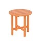 preview thumbnail 17 of 33, Laguna 18-inch Poly Eco-Friendly All Weather Round Side Table Orange