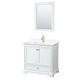Option White, Gold Trim, Giotto Quartz Top