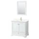 Option White, Gold Trim, Giotto Quartz Top